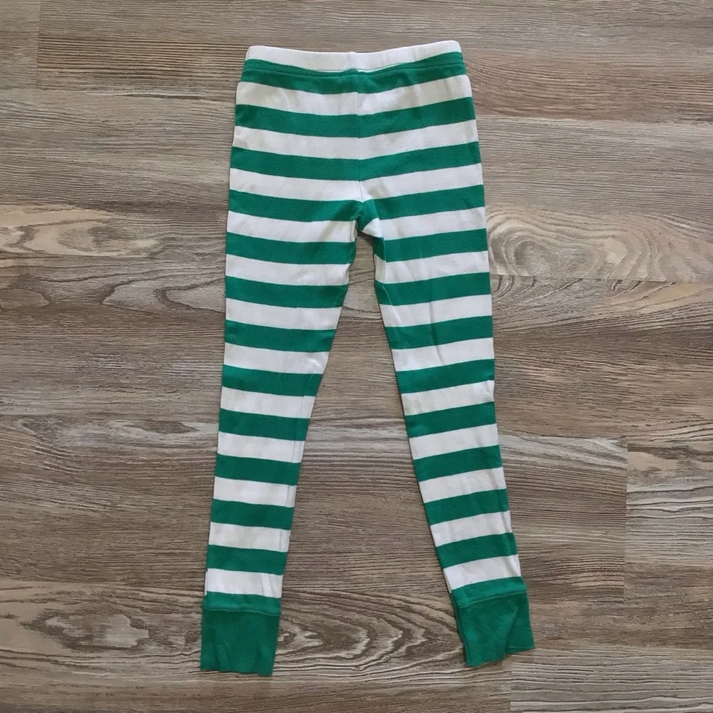 Target Green and White Pajama Bottoms Size 6